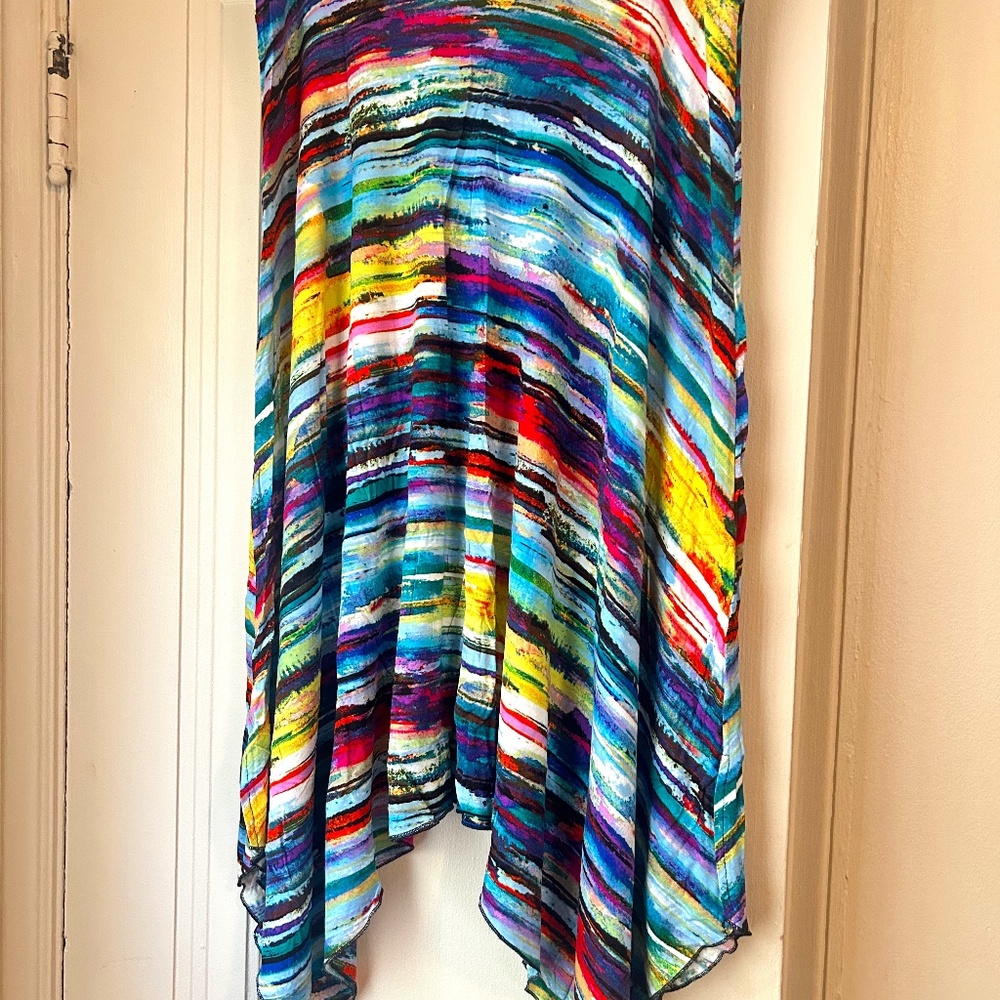 Summer multi colored semi long skirt